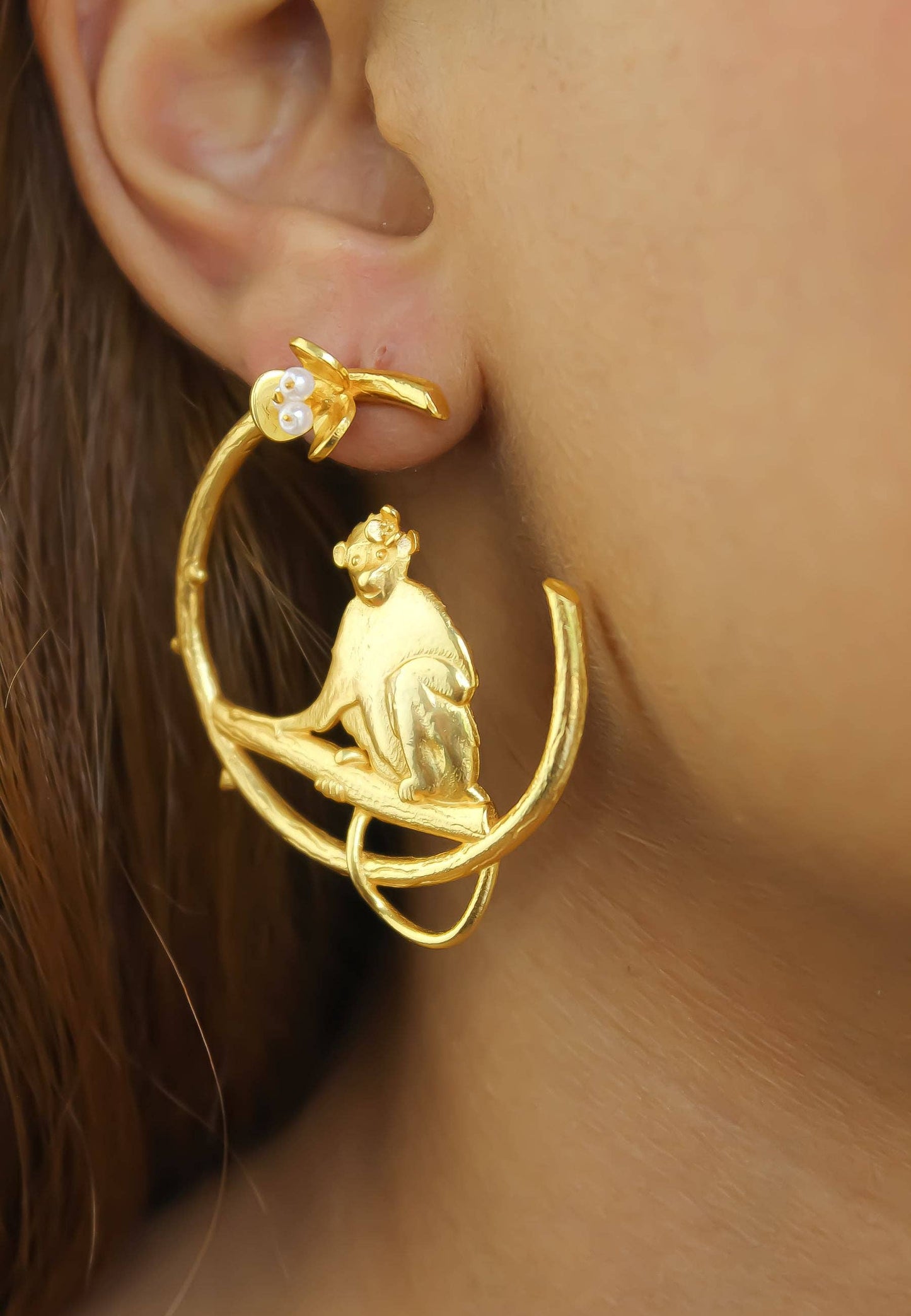 Monkey Earrings