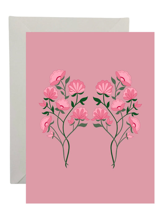 Pink Floral Card