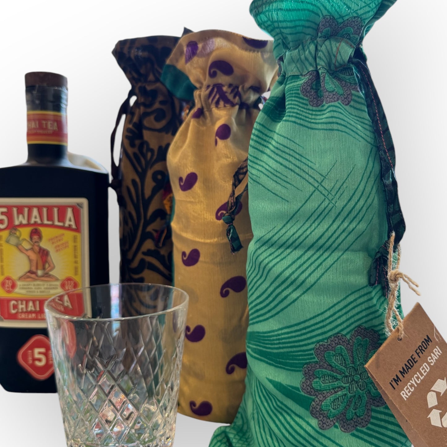 Recycled Sari Bottle Gift Bag